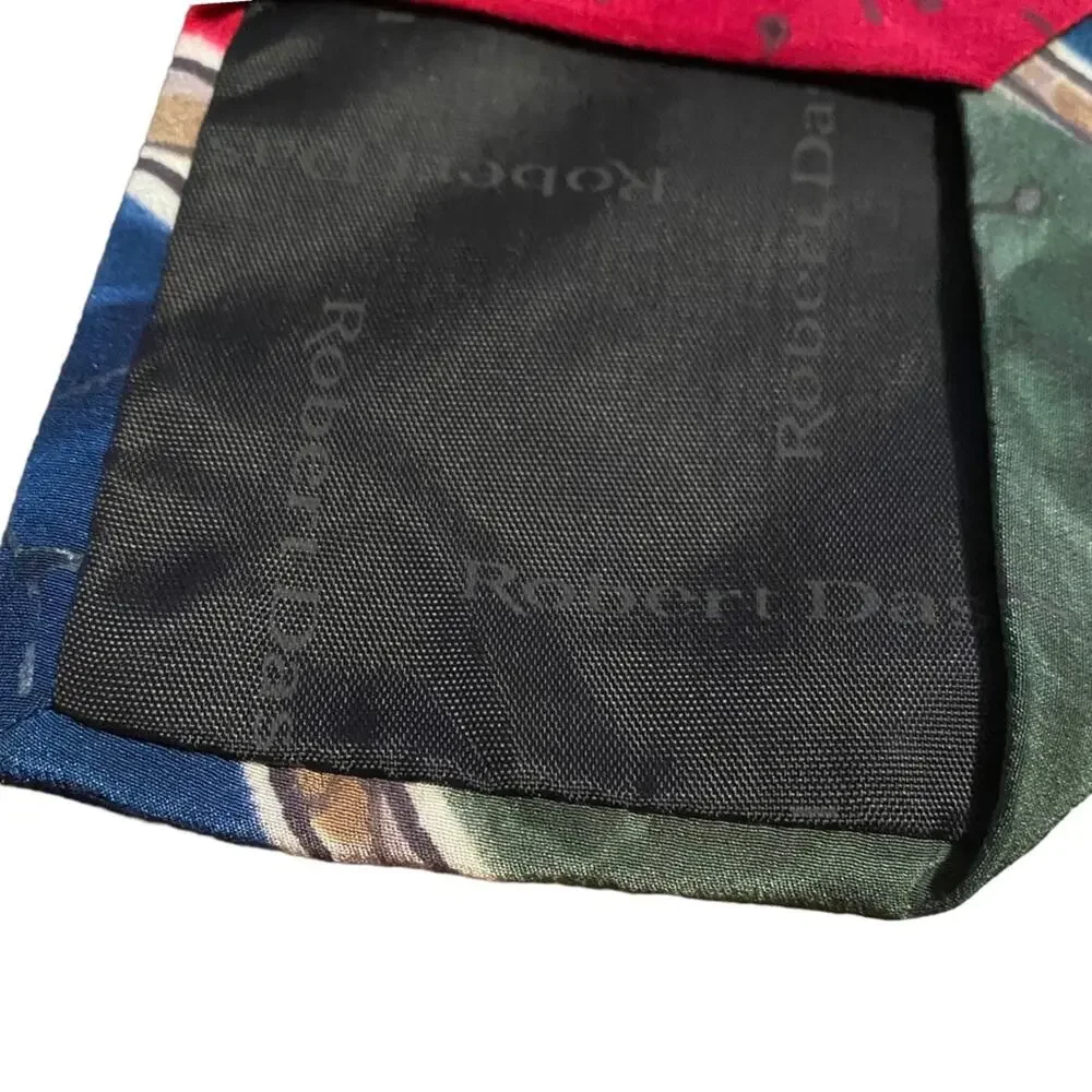 Robert Daskai Hand Painted tie 100% Silk Made in the USA